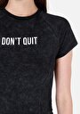 thumb-Afficher les détails de T-shirt À Manches Courtes Anthracite Slim Fit Imprimé Femme