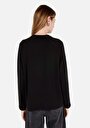 thumb-Afficher les détails de T-shirt À Manches Longues Noir Regular Fit  Femme