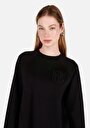 thumb-Afficher les détails de T-shirt À Manches Longues Noir Regular Fit  Femme
