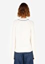 thumb-Afficher les détails de Pull Ecru Regular Fit Manches Longues  Femme