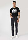 thumb-Afficher les détails de 044 Karl Pantalon Noir Straight Leg  En  Straight Fit Homme