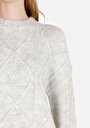 thumb-Afficher les détails de Pull Gris Regular Fit Manches Longues  Femme