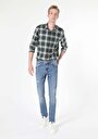 thumb-Afficher les détails de 044 Karl Pantalon Bleu Straight Leg  En  Straight Fit Homme