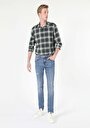 thumb-Afficher les détails de 044 Karl Pantalon Bleu Straight Leg  En  Straight Fit Homme