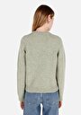 thumb-Afficher les détails de Pull Vert Regular Fit Manches Longues  Femme