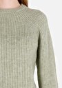 thumb-Afficher les détails de Pull Vert Regular Fit Manches Longues  Femme