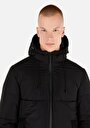 thumb-Afficher les détails de Veste Noir Slim Fit Manches Longues  Polyester Homme