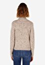 thumb-Afficher les détails de Pull Beige Slim Fit Manches Longues  Femme