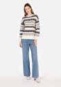 thumb-Afficher les détails de Pull Ecru Regular Fit Manches Longues  Femme