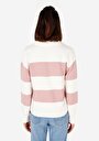 thumb-Afficher les détails de Pull Rose Slim Fit Manches Longues  Femme