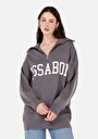 thumb-Afficher les détails de Pull Gris Comfort Fit Manches Longues  Femme