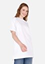 thumb-Afficher les détails de T-shirt À Manches Courtes Blanc Regular Fit Imprimé Femme