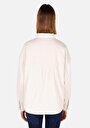 thumb-Afficher les détails de Chemise À Manches Longues Ecru Relaxed Fit Droit Sergé Femme