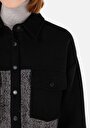 thumb-Afficher les détails de Chemise À Manches Longues Noir Relaxed Fit Droit Polyester Femme