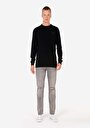 thumb-Afficher les détails de Pull Noir Slim Fit Manches Longues  Homme