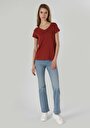 thumb-Afficher les détails de T-shirt À Manches Courtes Rouge Regular Fit  Femme