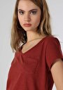 thumb-Afficher les détails de T-shirt À Manches Courtes Rouge Regular Fit  Femme