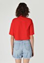 thumb-Afficher les détails de T-shirt À Manches Courtes Rouge Regular Fit  Femme