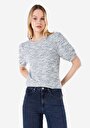 thumb-Afficher les détails de T-shirt À Manches Courtes Multicolou Regular Fit Droit Femme