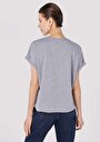 thumb-Afficher les détails de T-shirt À Manches Courtes Gris Regular Fit  Femme