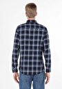 thumb-Afficher les détails de Chemise À Manches Longues Marine Regular Fit   Homme