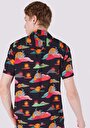 thumb-Afficher les détails de Chemise À Manches Courtes Multicolou Imprimé Regular Fit Homme