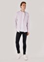 thumb-Afficher les détails de Chemise À Manches Longues Beige Slim Fit   Homme