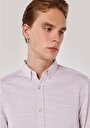 thumb-Afficher les détails de Chemise À Manches Longues Beige Slim Fit   Homme