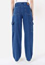 thumb-Afficher les détails de 990 Angela Pantalon Denim Tapered Leg Medium Rise En Jean Cargo Fit Femme