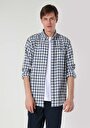 thumb-Afficher les détails de Chemise À Manches Longues Bleu Regular Fit   Homme