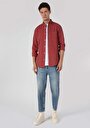 thumb-Afficher les détails de Chemise À Manches Longues Rouge Regular Fit   Homme