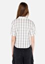 thumb-Afficher les détails de Chemise À Manches Courtes Ecru  Regular Fit Femme