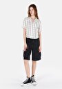 thumb-Afficher les détails de Chemise À Manches Courtes Ecru  Regular Fit Femme