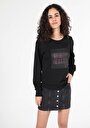 thumb-Afficher les détails de Pull-over Noir Slim Fit  Femme