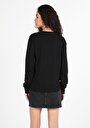 thumb-Afficher les détails de Pull-over Noir Slim Fit  Femme
