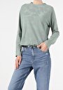 thumb-Afficher les détails de T-shirt À Manches Longues Vert Regular Fit  Femme
