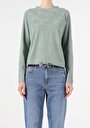 thumb-Afficher les détails de T-shirt À Manches Longues Vert Regular Fit  Femme