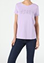 thumb-Afficher les détails de T-shirt À Manches Courtes Violet Regular Fit  Femme