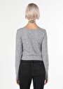 thumb-Afficher les détails de T-shirt À Manches Longues Gris Slim Fit  Femme
