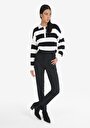 thumb-Afficher les détails de Pantalon Noir Narrow Leg  En  Slim Fit Femme