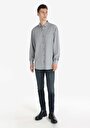 thumb-Afficher les détails de Chemise À Manches Longues Gris Comfort Fit   Homme