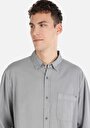 thumb-Afficher les détails de Chemise À Manches Longues Gris Comfort Fit   Homme