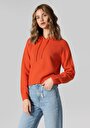 thumb-Afficher les détails de Pull Orange Regular Fit   Femme