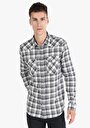 thumb-Afficher les détails de Chemise À Manches Longues Anthracite Slim Fit   Homme