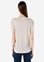 thumb-Afficher les détails de T-shirt À Manches Courtes Beige   Femme