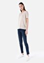thumb-Afficher les détails de T-shirt À Manches Courtes Beige   Femme