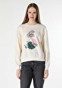 thumb-Afficher les détails de Pull-over Ecru Regular Fit  Femme
