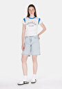 thumb-Afficher les détails de T-shirt À Manches Courtes Blanc Regular Fit Imprimé Femme