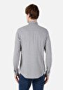 thumb-Afficher les détails de Chemise À Manches Longues Gris Slim Fit   Homme