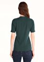 thumb-Afficher les détails de T-shirt À Manches Courtes Vert Slim Fit  Femme